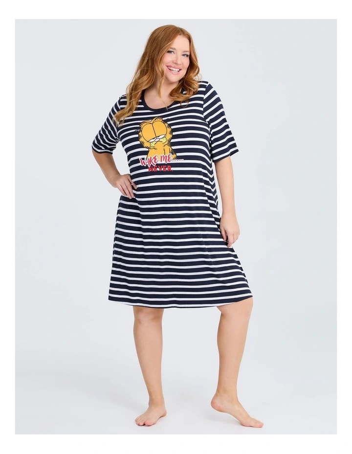 Garfield Stripe Nightie in Print image 4