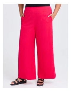 Natural Kaia Wide Leg Pant in Watermelon