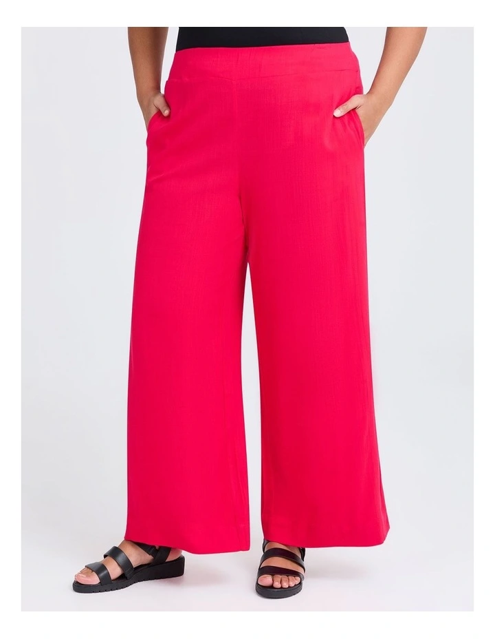 Natural Kaia Wide Leg Pant in Watermelon image 1