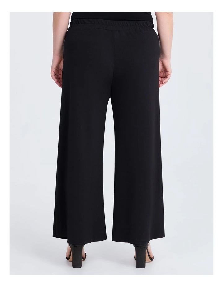 Sabrina Wide Leg Split Pant in Black image 2