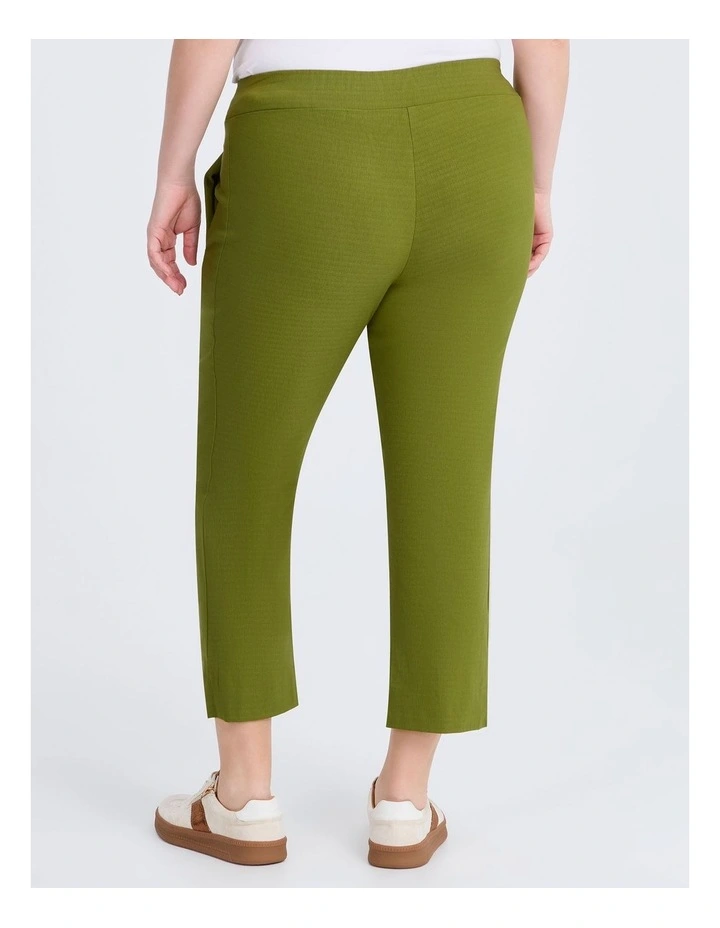 Bliss Stretch Taper Crop Pant in Greenery image 2