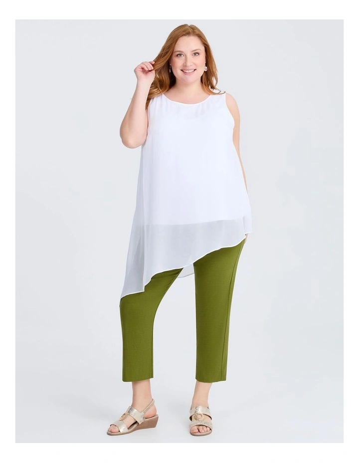 Bliss Stretch Taper Crop Pant in Greenery image 3