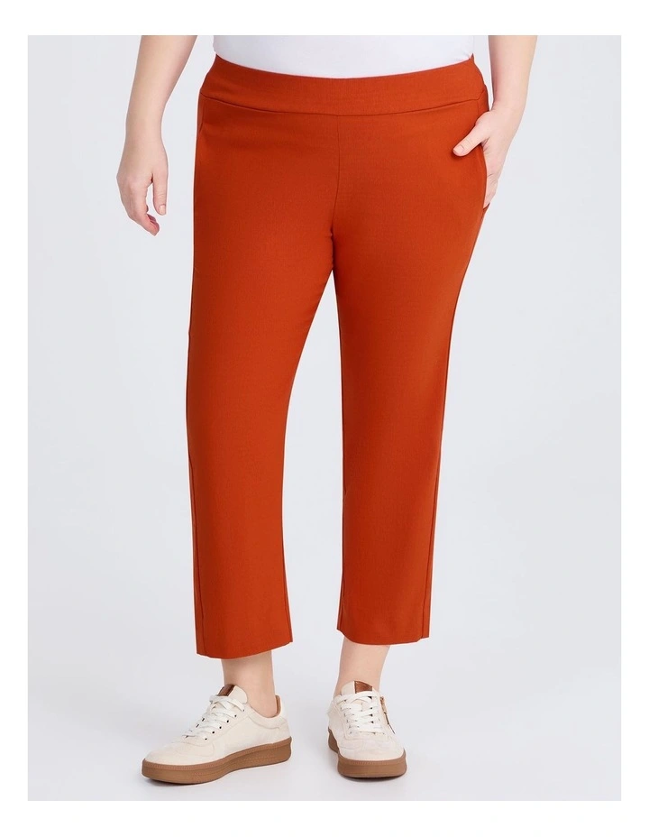 Bliss Stretch Taper Crop Pant in Spicy Orange image 1