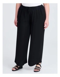Natural Wide Leg Pant in Black