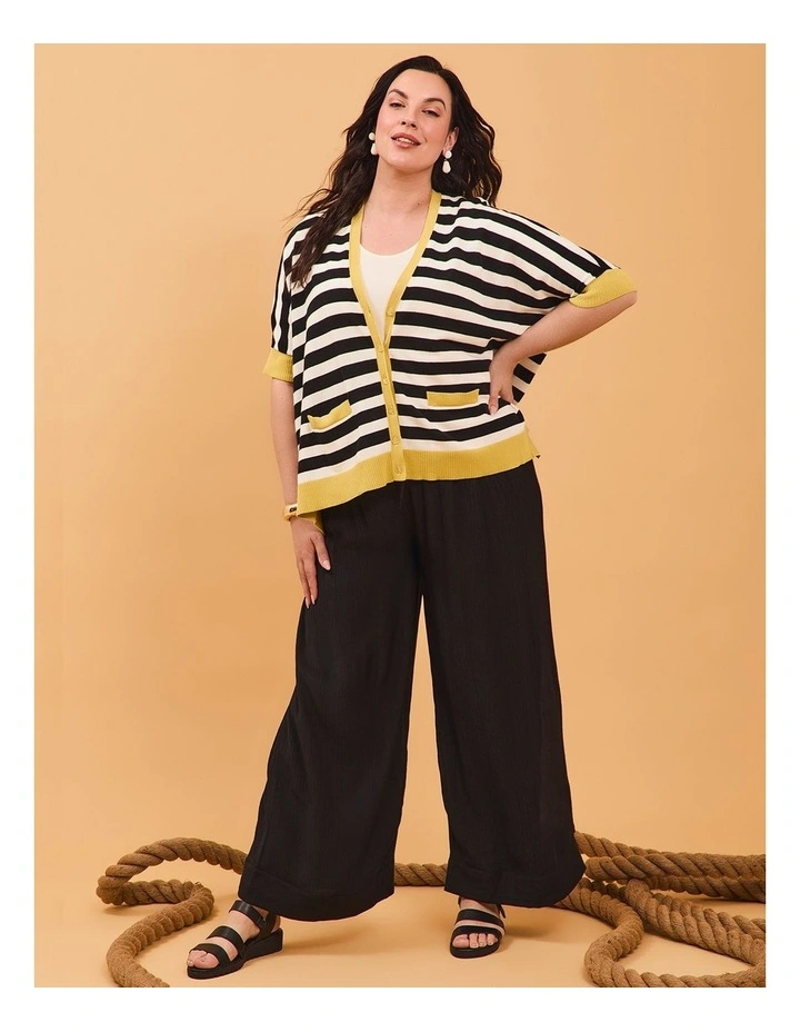 Natural Wide Leg Pant in Black image 4