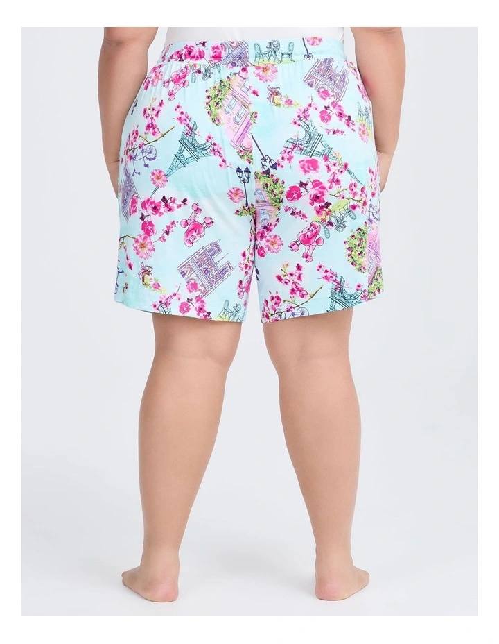Bamboo Paris Bloom Pyjama Short IN Multi image 2