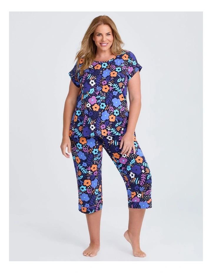Australian Cotton Petals Pyjama Pant in Multi image 3