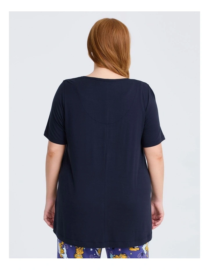 Garfield Pyjama Top in Navy image 2