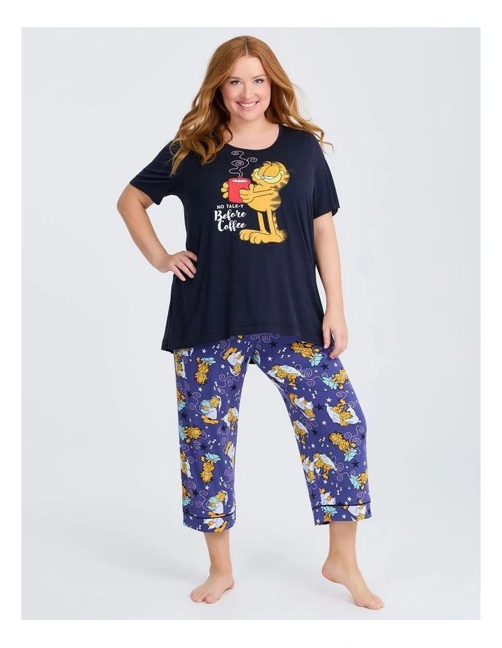 Garfield Pyjama Top in Navy image 3