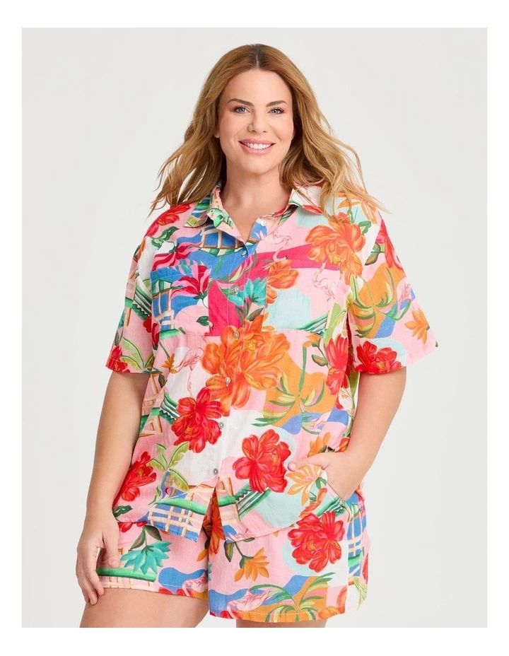 The Vacay Cotton Beach Shirt Print image 1