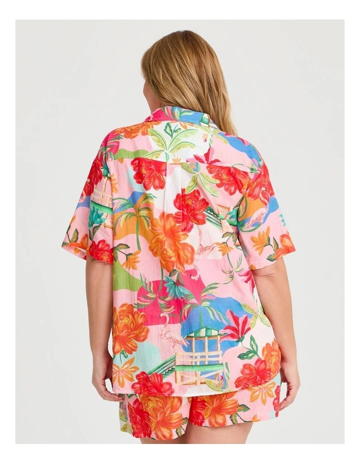 The Vacay Cotton Beach Shirt Print image 2