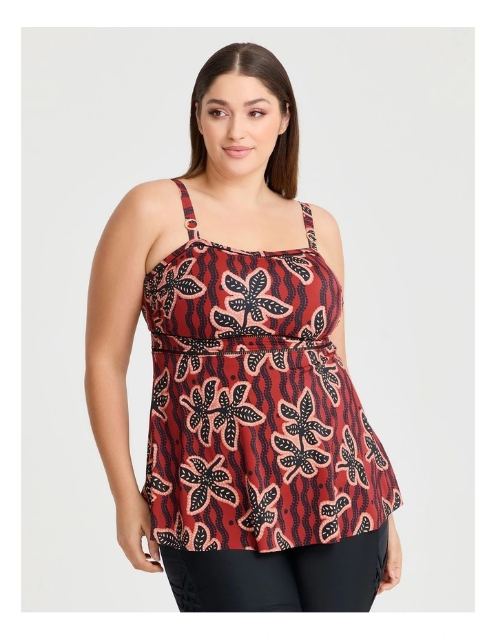 Serengeti Trim Detail Tankini Print image 1