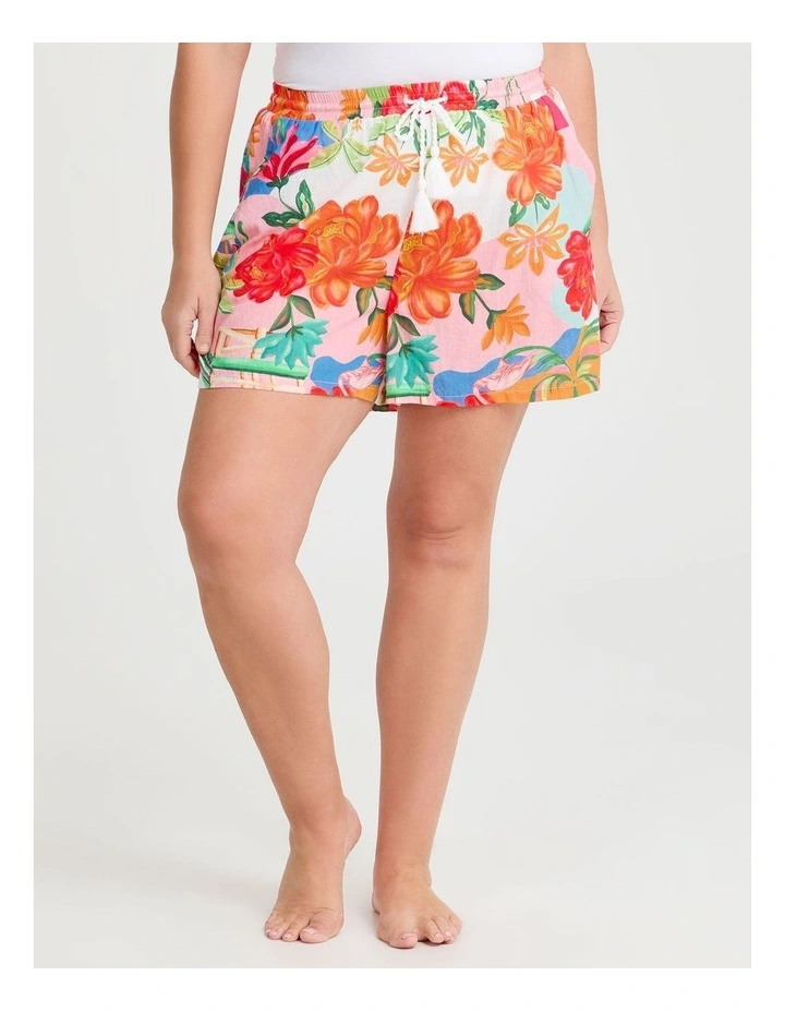 The Vacay Cotton Beach Short Print image 1