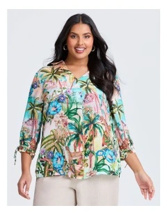 Natural Something Wild Top Print