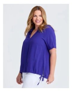 Bamboo Neve Top Liberty in Purple