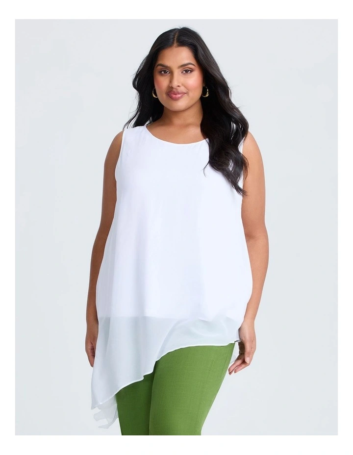 Overlay Sleeveless Top White image 1