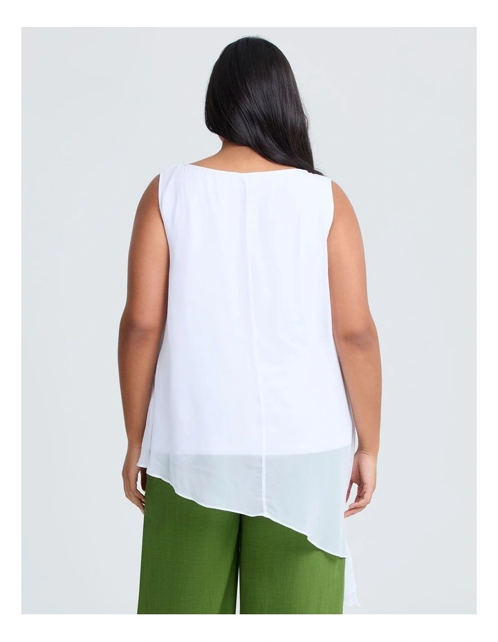 Overlay Sleeveless Top White image 2