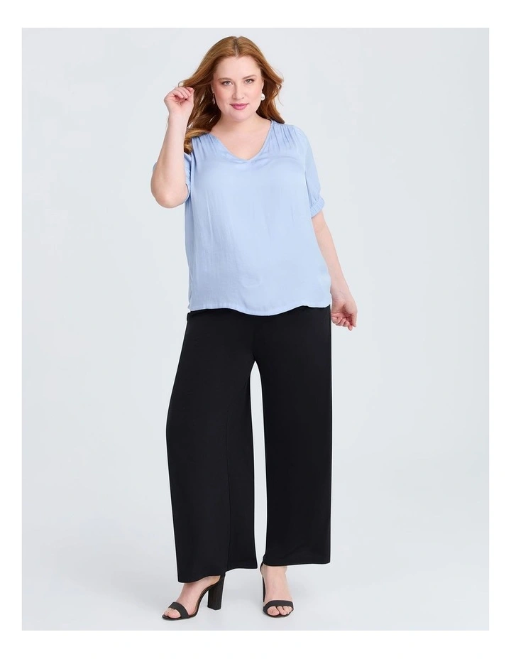 Alina Luxe Top in Sky Blue image 3