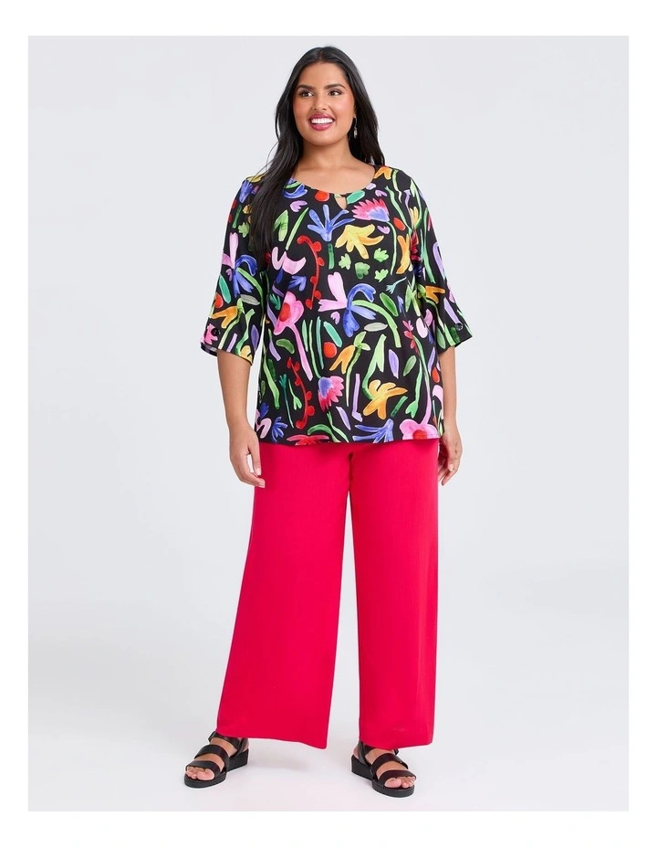 Natural Trinity Top in Print image 3