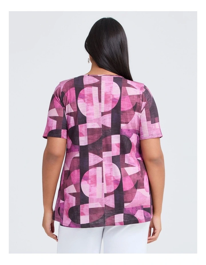 Bon Bon Cotton Modal Slub Top Print image 2