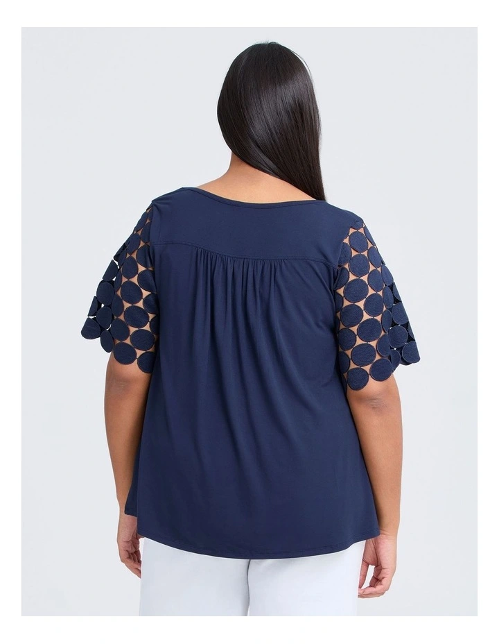 Transit Lace Sleeve Bamboo Dark Indigo image 2
