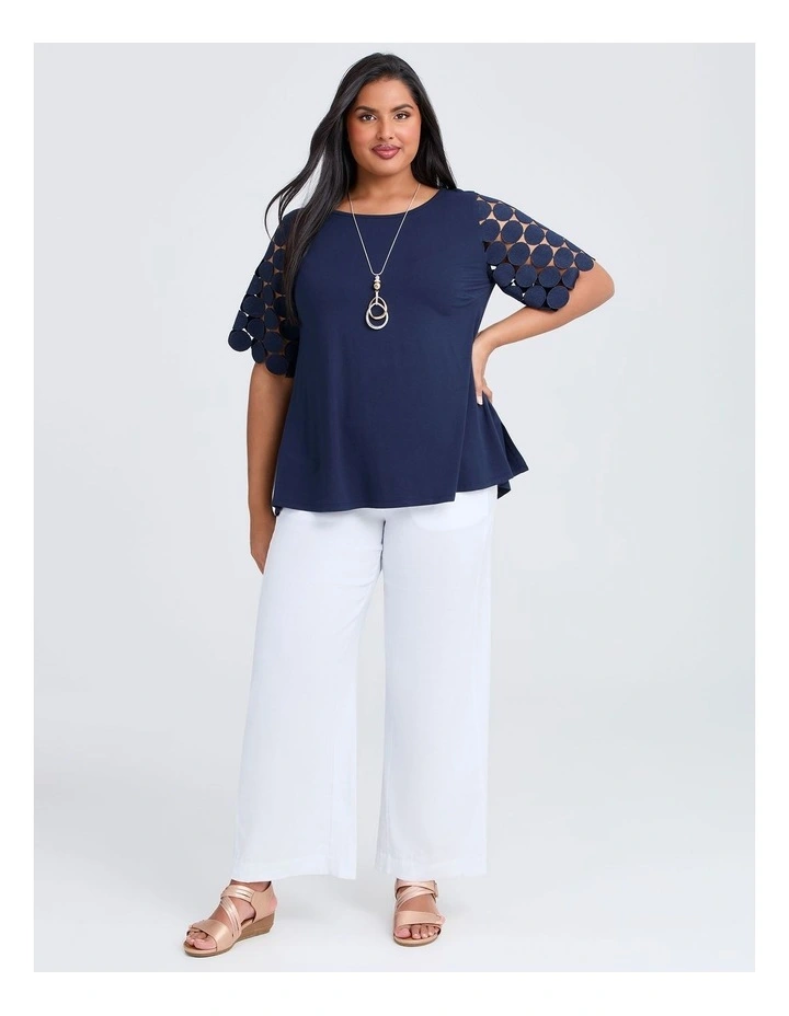 Transit Lace Sleeve Bamboo Dark Indigo image 3