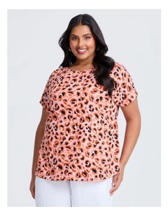 Natural Wild Ways Top Print