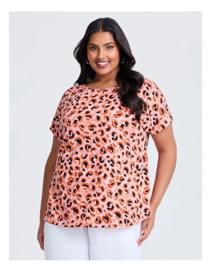 Natural Wild Ways Top Print image 1