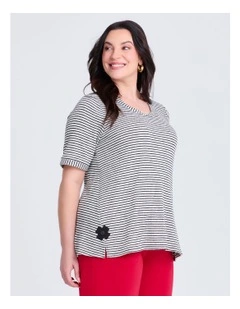 Texture Amanda Stripe Top in Multi