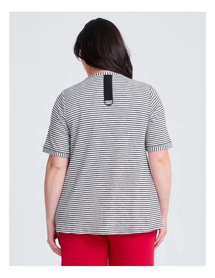 Texture Amanda Stripe Top in Multi image 2