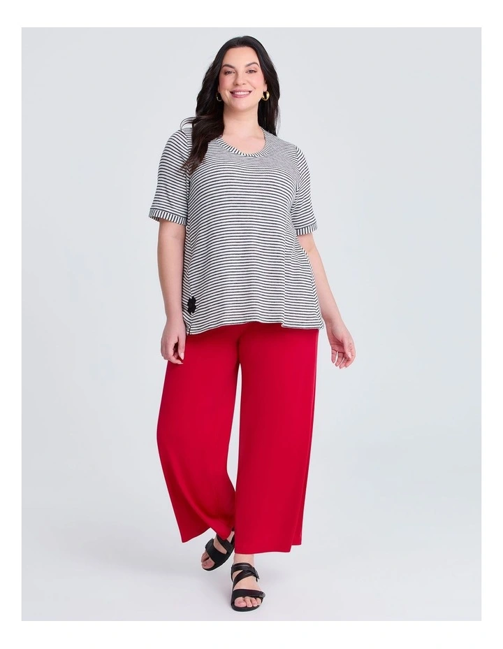 Texture Amanda Stripe Top in Multi image 3