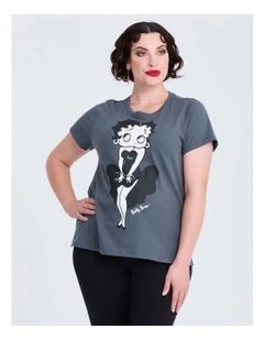 Betty Boop T-shirt in Graphite