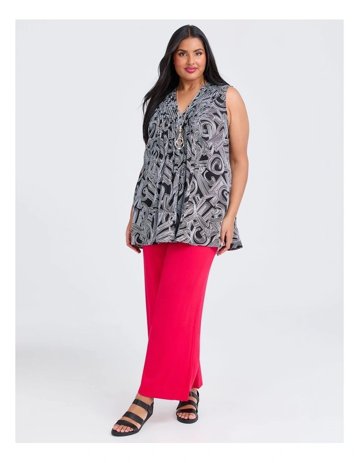 Abstract Julia Sleeveless Tunic in Print image 3