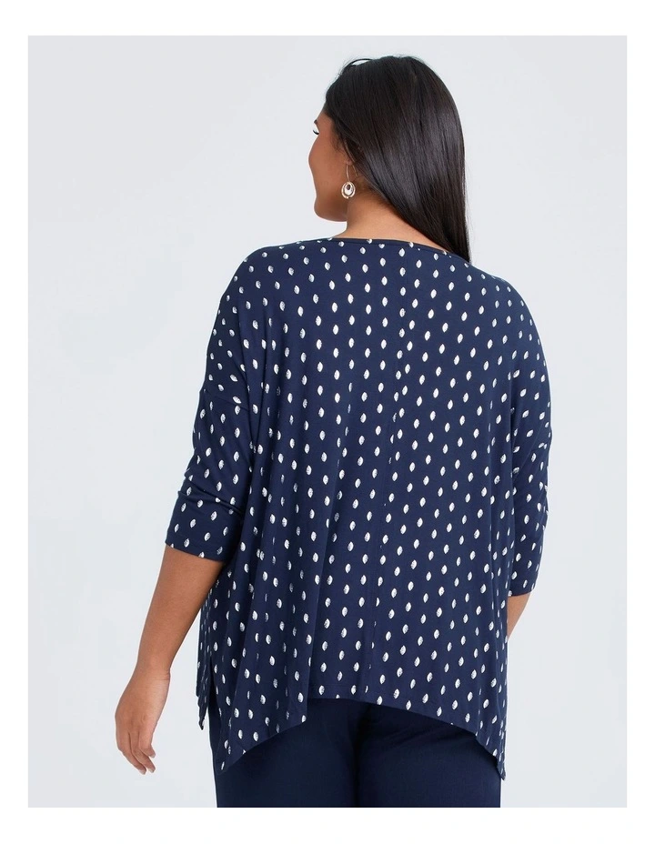 Transit Foil Bamboo Tunic Dark Indigo image 2