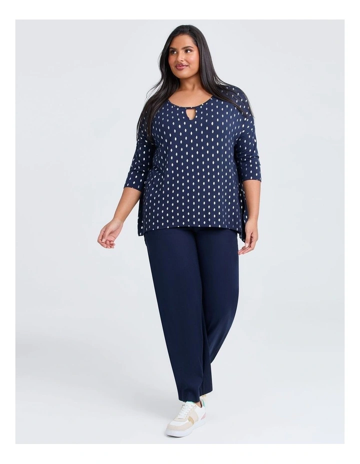 Transit Foil Bamboo Tunic Dark Indigo image 3