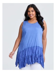 Bamboo Lulu Sleeveless Tunic in Bay Blue
