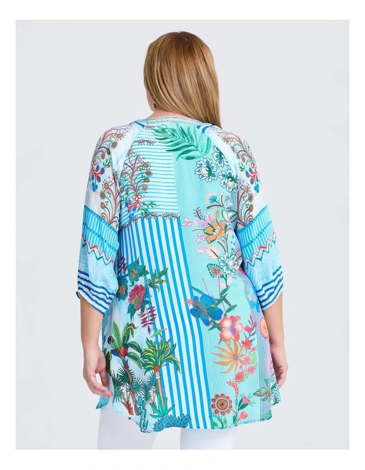 Natural Oasis Stripe Tunic in Print image 2
