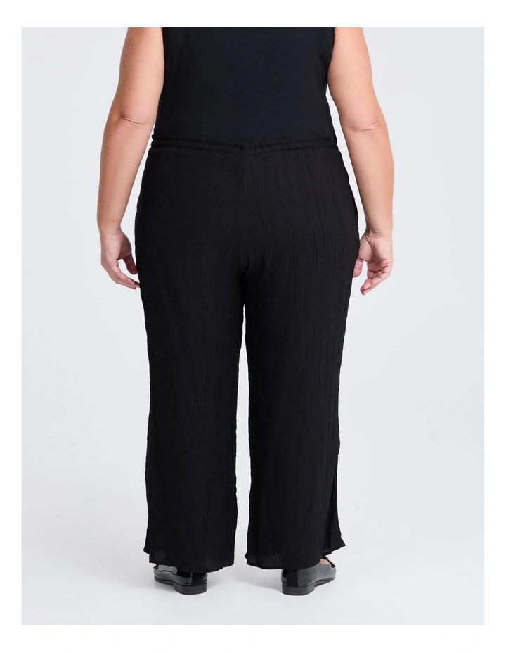 Petite Cristy Wide Leg Pant in Black image 2