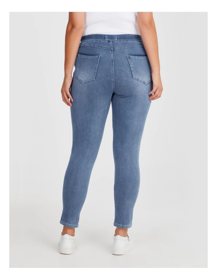 The New Tall Best Friend Jegging in Mid Blue image 2