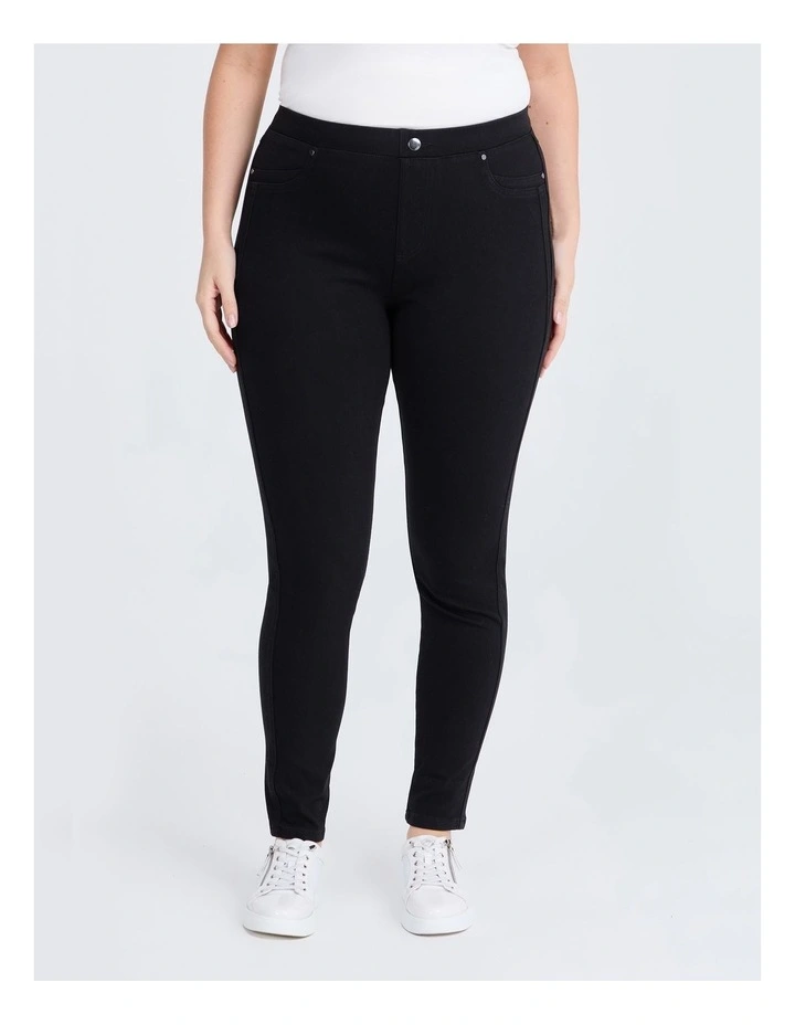 The Tall Best Friend Jegging in Black image 1