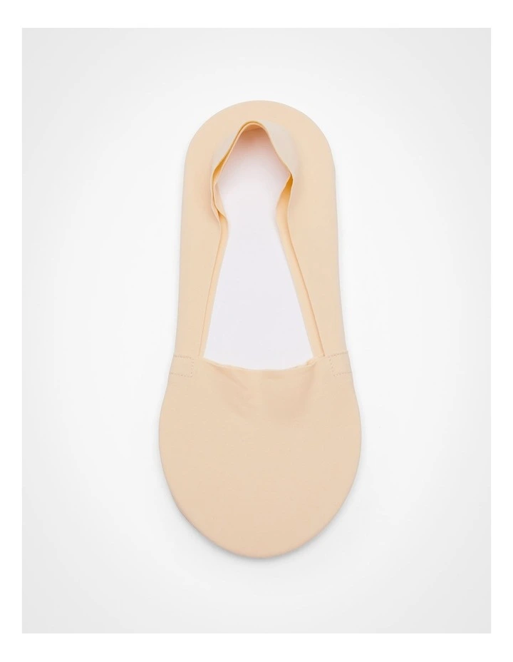 No Show Invisible Socks 3 Pack in Neutral image 2