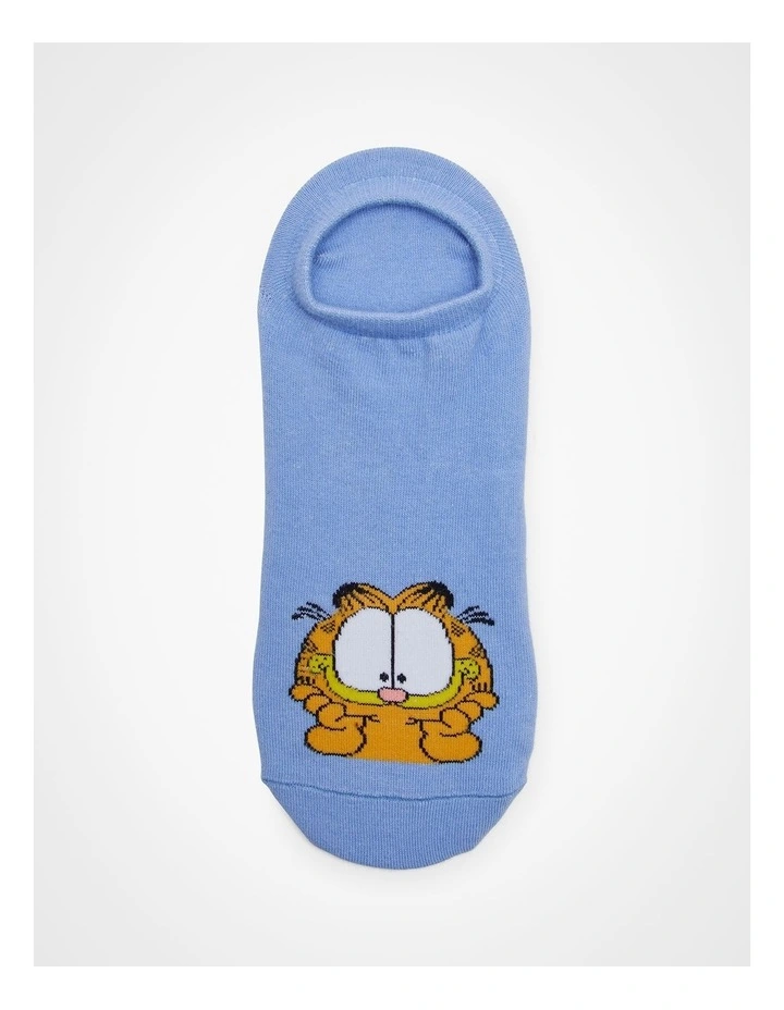 Garfield Cotton Ankle Socks 3 Pack in Multi image 3