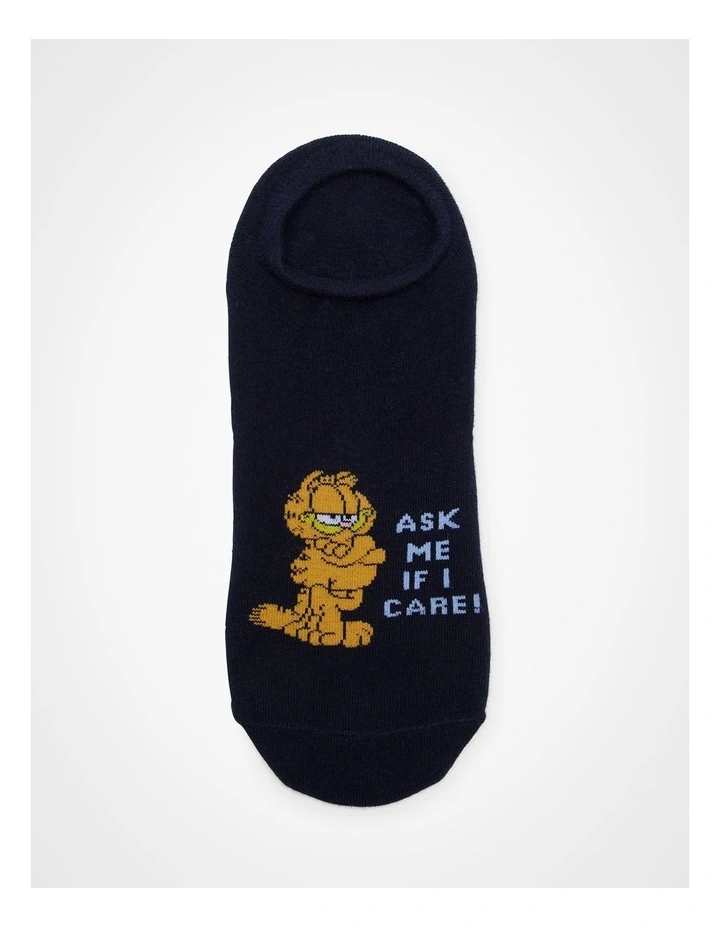 Garfield Cotton Ankle Socks 3 Pack in Multi image 4