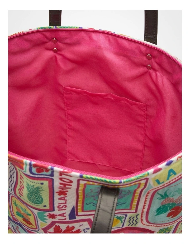 Bright Stamps Tote Bag in Multi image 5