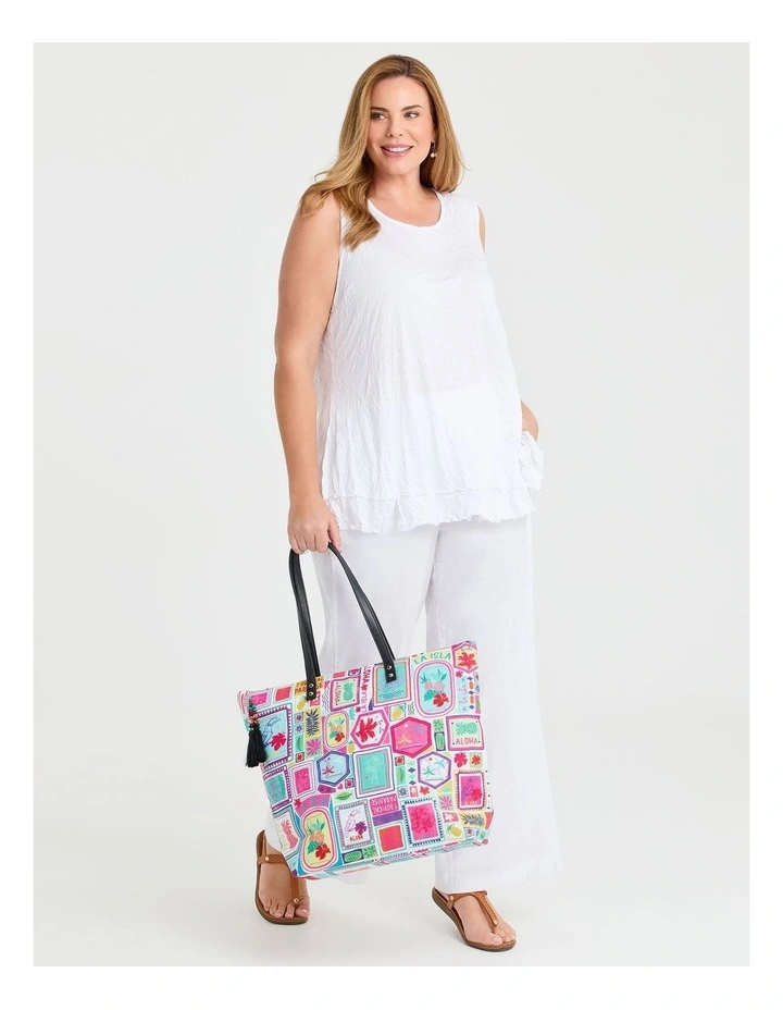 Bright Stamps Tote Bag in Multi image 6