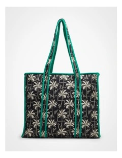 Soft Quilted Tote Bag in Multi