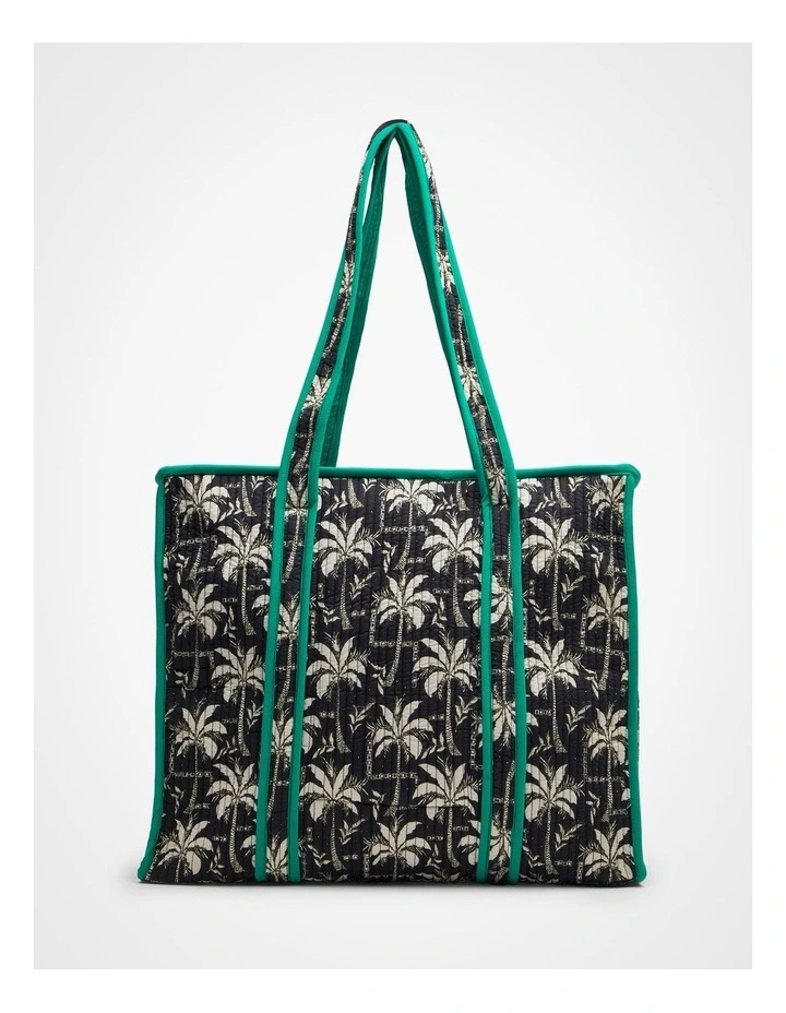 Soft Quilted Tote Bag in Multi image 1