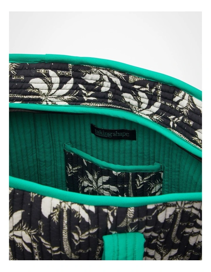 Soft Quilted Tote Bag in Multi image 4