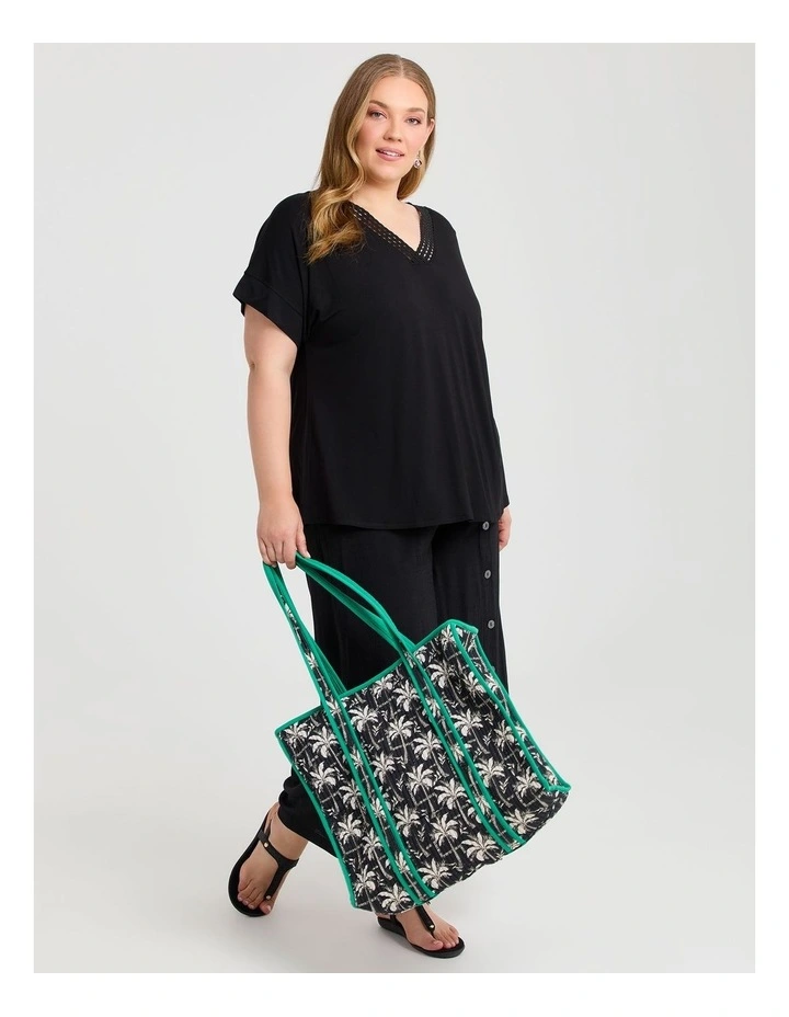 Soft Quilted Tote Bag in Multi image 5