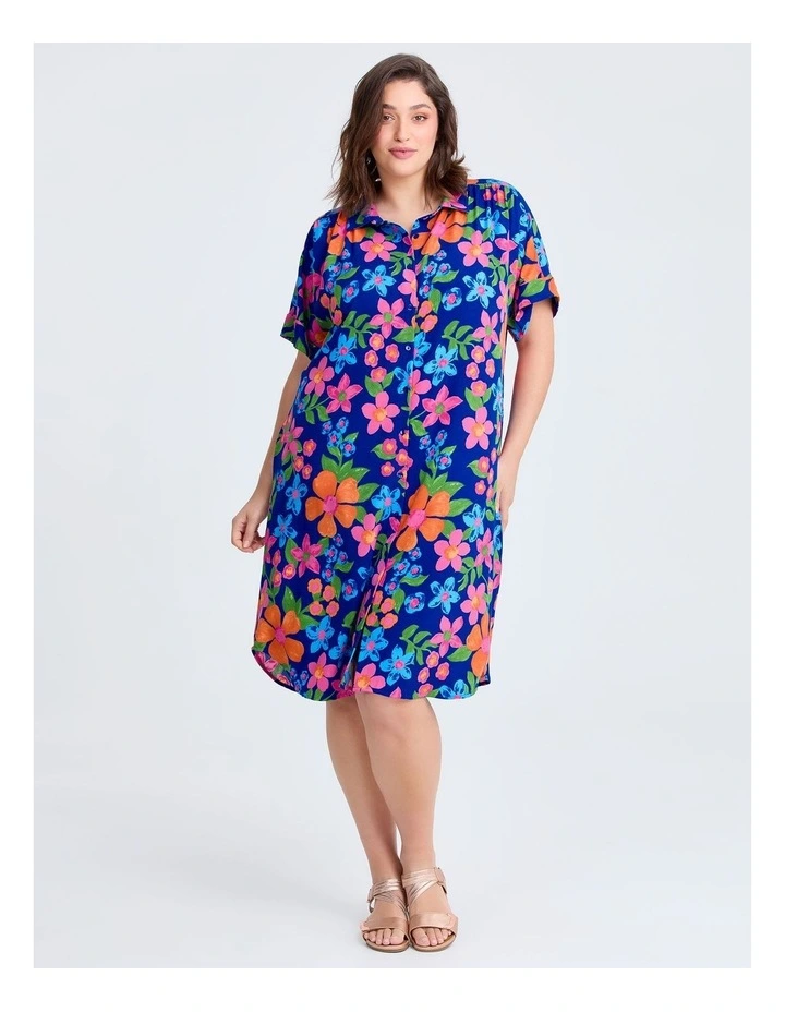 Preston Shirt Dress in Multi image 1